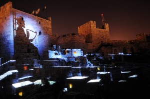 חיזיון לילי. מוזיאון מגדל דוד. צלם נפתלי הילגר
